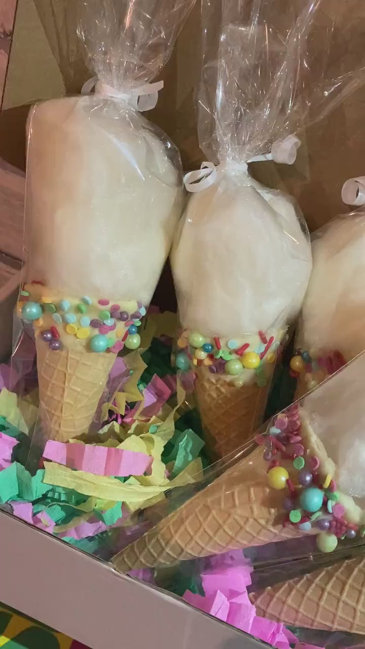 Candy Floss Cones Treat Favours